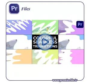دانلود Colorful Seamless Transitions for Premiere Pro | ترانزیشن‌های رنگی روان