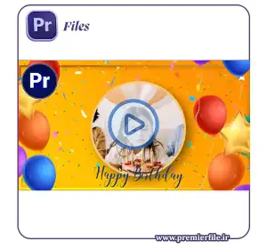 دانلود قالب اسلایدشو تولد پریمیر | Happy Birthday Slideshow MOGRT