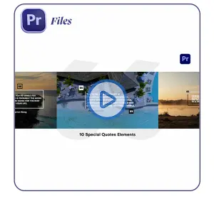 دانلود پروژه پریمیر نمایش نقل‌قول و متن خاص | Special Quotes for Premiere Pro